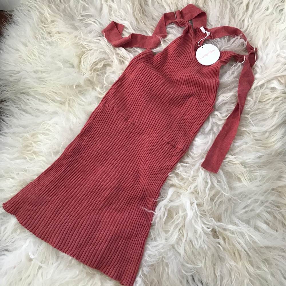 SEE BY CHLOÉ V-Neck Midi Length Dress